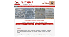 Desktop Screenshot of californiagravestones.org