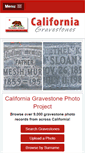 Mobile Screenshot of californiagravestones.org